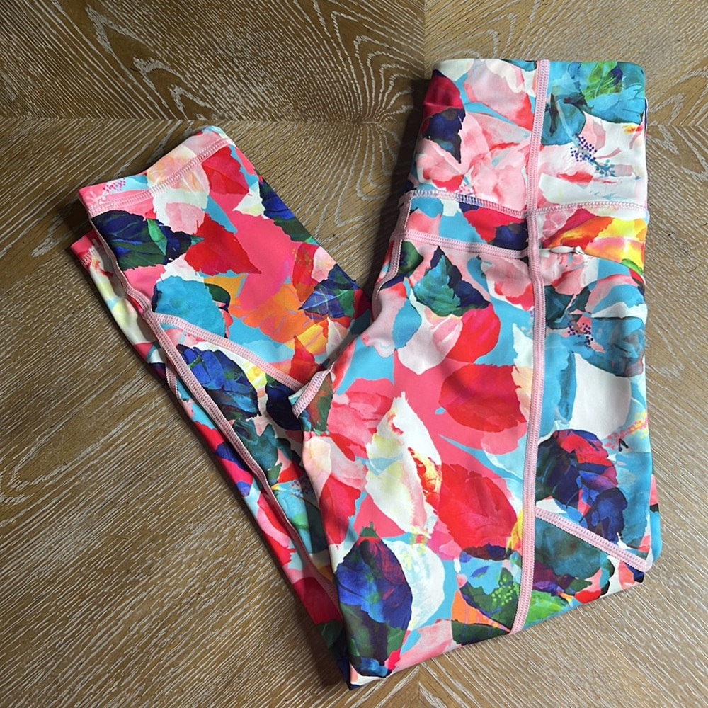 ZYIA ACTIVE Floral Light N Tight Leggings Women’s 2 - Picture 6 of 13